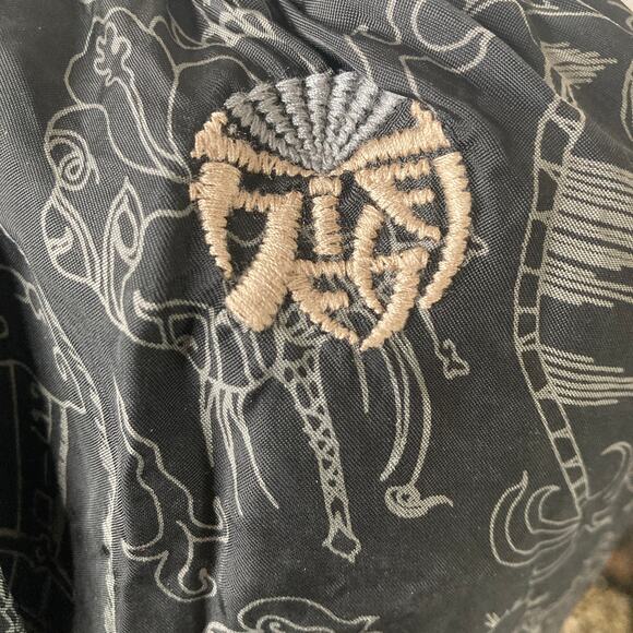 Y2K Diesel Skirt Womens Large Skater Skirt Black White Novelty Print - Picture 7 of 10